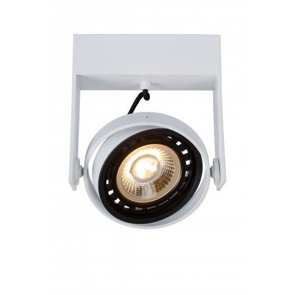 Lucide 22969/12/31 stropní bodové svítidlo Griffon 1x12W | LED GU10 | 820lm | 2200K/3000K - žárovka je součástí balení, bílá, nastavitelné, stmívatelné, CCT