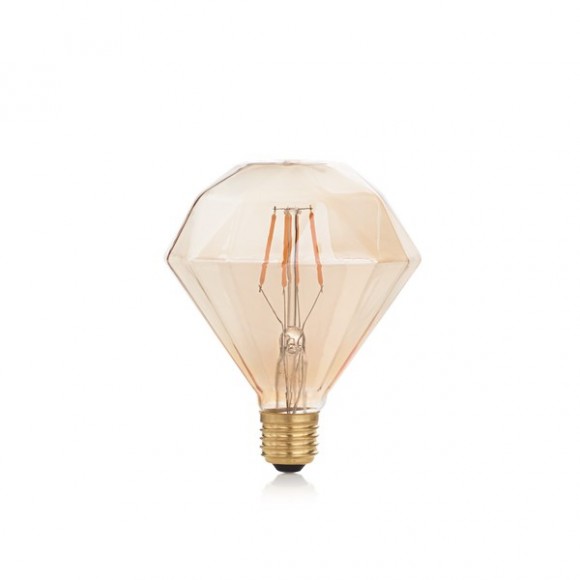 Ideal Lux 201269 LED žárovka Vintage 1x5W | E27 | 360lm | 1800K - jantarová