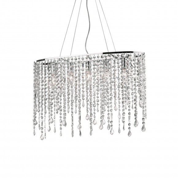 Ideal Lux 008363 závěsné stropní svítidlo Rain 2x40W|E14 - křišťál