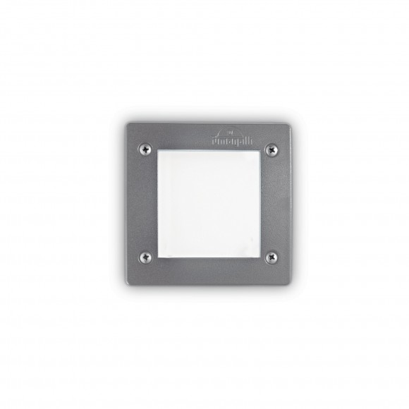 Ideal Lux 096599 venkovní zápustné bodové svítidlo Leti 1x3W|GX53|IP66 - šedé