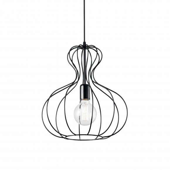 Ideal Lux 148502 závěsné stropní svítidlo Ampolla 1x60W|E27 - černá