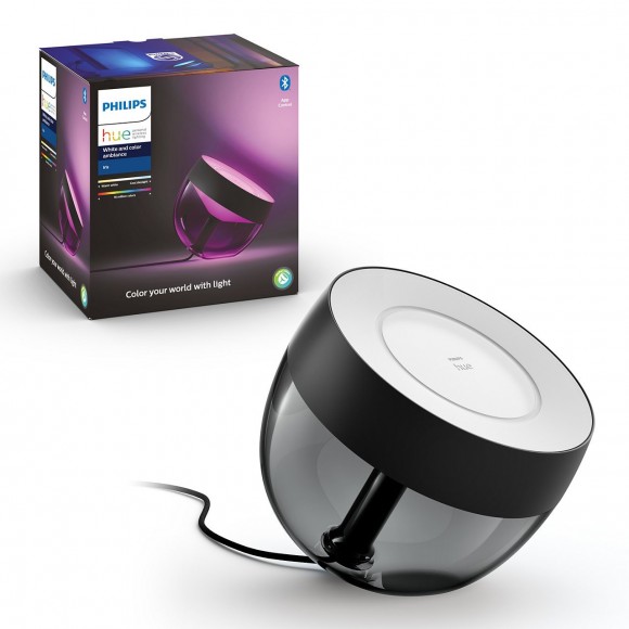 Philips Hue 8719514264489 LED lampička Iris 4. generace 1x8,1W | 570lm | 2000-6500K - Bluetooth, White and Color Ambiance, černá
