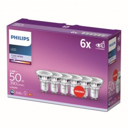 Philips 8718696764657 LED žárovky 6x4,6W/50W | GU10 | 390lm | 4000K | 36D | PAR16