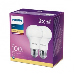 Philips 8718699669430 2x LED žárovka 1x13W | E27 | 1521lm | 2700K