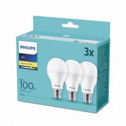 Philips 8718699694920 3x LED žárovka 1x14W | E27 | 1521lm | 2700K