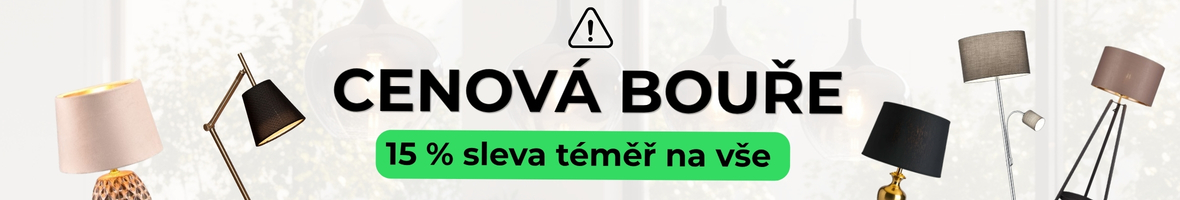 CENOVÁ BOUŘE: Sleva 15 % téměř na vše!