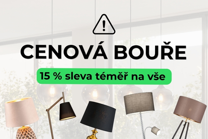 CENOVÁ BOUŘE: Sleva 15 % téměř na vše!