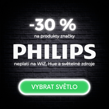 Black Friday - sleva 30 % na osvětlení Philips