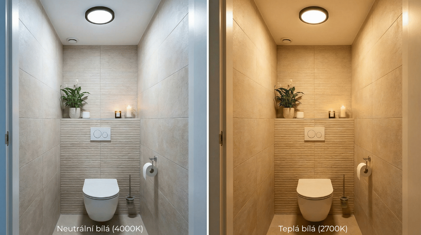 Rozdíl mezi teplou a studenou barvou světla