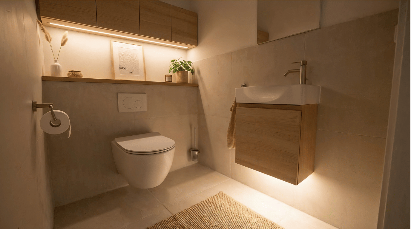 Noční osvětlení WC LED