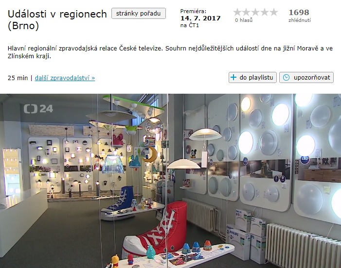 dekolamp - reportáž v tv