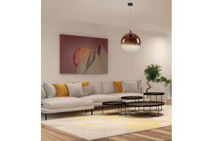 Závěsný skleněný lustr Namelo