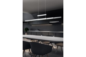 Světlo do kuchyně - Trio 375310507 LED závěsné stropní svítidlo Trajan 1x42W + 2x6W | 5000lm
