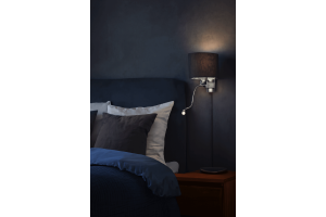 Moderní lampa na zeď do ložnice