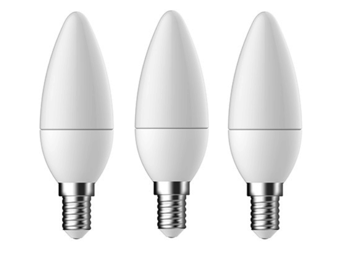 GE 93063342 3x LED žárovka 1x3.5W | E14 | 250lm | 2700K - bílá