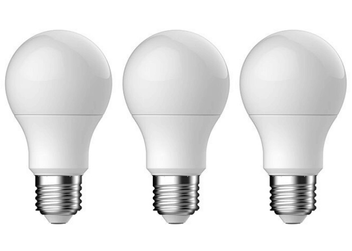 GE 93063990 3x LED žárovka 1x7W | E27 | 470lm | 2700K - bílá
