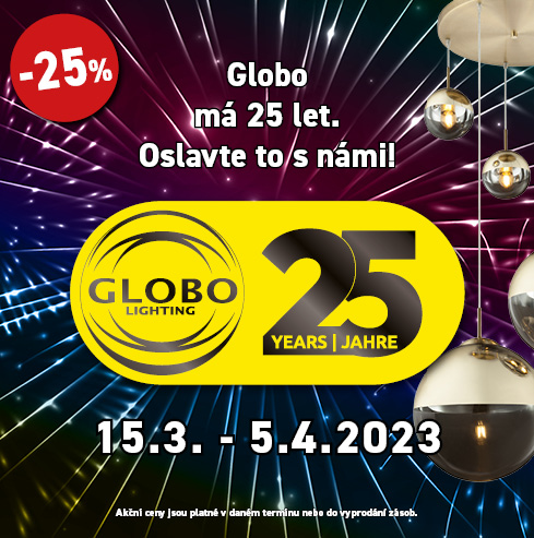Globo 25 let = 25 % sleva