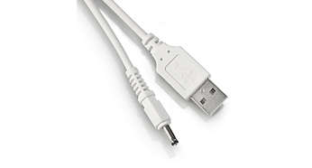 Jednoduché nabíjení pomocí kabelu USB