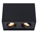 Lucide 22953/02/30 stropní bodové svítidlo Tube 2x50W | GU10 - černá, nastavitelné, stmívatelné