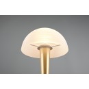 Trio R59561108 LED stolní lampa Canaria 1x4,9W | E14 | IP20 | 470lm | 3000K - dotyková funkce rozsvěcení/zhasínání, matná mosaz, bílá