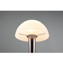 Trio R59561120 LED stolní lampa Canaria 1x4,9W | E14 | IP20 | 470lm | 3000K - dotyková funkce rozsvěcení/zhasínání, černý chrom, bílá