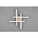 Trio R62474135 LED stropní svítidlo Route 4x5W | 500lm | 3000K | IP20 - imitace dřeva, bílá, černá