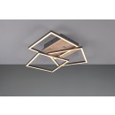 Trio R62883135 LED stropní svítidlo Mobile 1x27W | 3200lm | 2700-6000K | IP20 - integrovaný stmívač, nastavitelná barva světla, funkce nočního světla, dálkové ovládání, variabilně otočná konstrukce, 3 úrovně stmívání pomocí vypínače, imitace dřeva