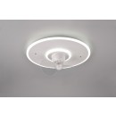 Trio R64133131 LED ventilátor Nybro 1x30W | 3500lm | 2700-6500K | IP20 - WIZ technologie, oscilační funkce, 3 rychlostní stupně, integrovaný stmívač, nastavitelná barva světla, funkce paměti, funkce nočního světla, ovládání dálkovým ovladačem, časový spín