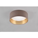 Trio R64191141 LED stropní svítidlo Locarno 1x12W | 1160lm | 3000K | IP20 - taupe, bílá