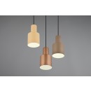 Trio 319430317 závěsné svítidlo Agudo 3x40W | E27 | IP20 - výškově nastavitelné, vícebarevné - kávová, béžová, hnědá