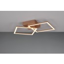 Trio R64492165 LED přisazené stropní svítidlo Trail 1x20W | 2250lm | 3000K | IP20 - otočné ramena, kávová