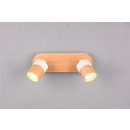 Trio 801100231 přisazené stropní bodové svítidlo Aruni 2x5W | GU10 | IP20 - bílá, dřevo