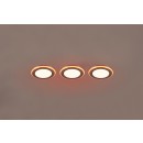 Trio 653610306 LED přisazené bodové svítidlo Argus 3x4W + 3x1W | 350lm | 3000K+RGBW | IP20 - integrovaný stmívač, funkce paměti, dálkové ovládání, oddělené stmívání, chrom