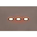 Trio 653610332 LED přisazené bodové svítidlo Argus 3x4W + 3x1W | 350lm | 3000K+RGBW | IP20 - integrovaný stmívač, funkce paměti, dálkové ovládání, oddělené stmívání, matná černá