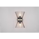 Trio R21532080 nástěnné svítidlo Rod 2x40W | E14 | IP20 - horní a spodní osvětlení, černá-zlatá