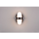 Trio R24256232 LED venkovní nástěnné svítidlo Limeira 2x3,5W | 380lm | 3000K | IP44 - horní/spodní osvětlení, černá matná