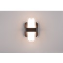 Trio R24266232LED venkovní nástěnné svítidlo Limeira 2x3,5W | 380lm | 3000K | IP44 - horní/spodní osvětlení, černá matná