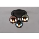 Trio R61303017 stropnice Sheldon 3x28W | E14 | IP20 - vícebarevná, černá