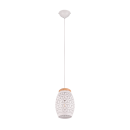 Trio R31571031 závěsný lustr Bidar 1x28W | E27 | IP20 - výškově nastavitelné, bílá
