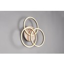 Trio R62823135 LED stropnice Circle 1x27W | 3200lm | 2700-6000K | IP20 - integrovaný stmívač, nastavitelná barva světla, funkce nočního světla, dálkové ovládání, variabilně otočná konstrukce, 3 úrovně stmívání pomocí vypínače, imitace dřeva