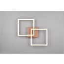 Trio R64492165 LED přisazené stropní svítidlo Trail 1x20W | 2250lm | 3000K | IP20 - otočné ramena, kávová