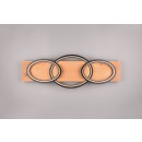 Trio 641110332 LED přisazené stropní svítidlo Barca 1x40W | 4700lm | 3000K | IP20 - 3 úrovně stmívání vypínačem, matná černá