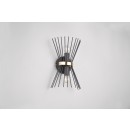 Trio R21532080 nástěnné svítidlo Rod 2x40W | E14 | IP20 - horní a spodní osvětlení, černá-zlatá