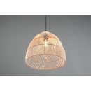 Trio R31131036 závěsný lustr Rike 1x40W | E27 | IP20 - výškově nastavitelný, ratan