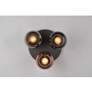 Trio R61303017 stropnice Sheldon 3x28W | E14 | IP20 - vícebarevná, černá