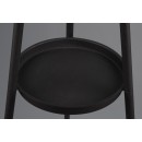 Trio R41561032 stojací lampa Colette 1x60W | E27 | IP20 - nožní spínač, látkové stínidlo, černá matná/taupe