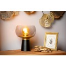 Lucide 05540/01/30 FARRIS dekorativní stolní svítidlo V280mm | 1xE27 - černá, kouřové sklo