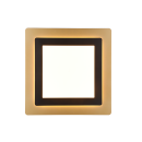 Trio 641510280 LED přisazené stropní svítidlo Morgan 1x46W | 6000lm | 2700-6000K | IP20 - nastavitelná barva světla ve stupních + plynulé nastavení barvy světla, integrovaný stmívač, funkce pamětí, noční režim, dálkové ovládání, časový spínač, čená/zlatá