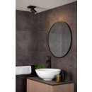 Lucide 09930/05/30 stropní bodové svítidlo 1x5W | LED GU10 | 320lm | 2200K/3000K | IP44 - žárovka je součástí balení, černá, nastavitelné, stmívatelné, CCT