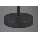 Trio R59151132 LED stolní lampa Jeff 1x1,5W | 150lm | 3000K | IP20 - dotyková funkce o 4 stupních, provoz na akumulátor, provoz přes USB-C, matná černá